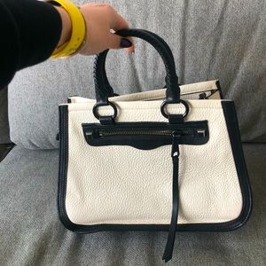 Rebecca Minkoff White and black purse! 🎉♥️